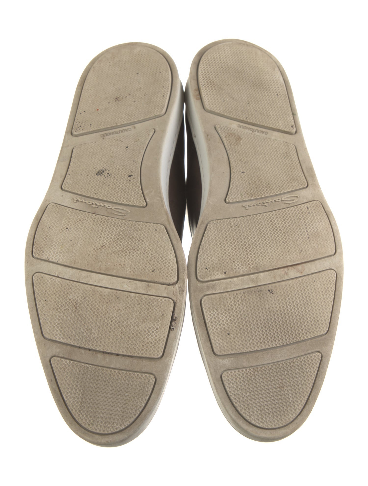 Santoni Leather Printed Sneakers