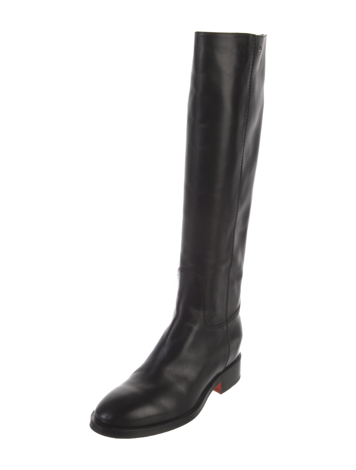 Santoni Leather Riding Boots