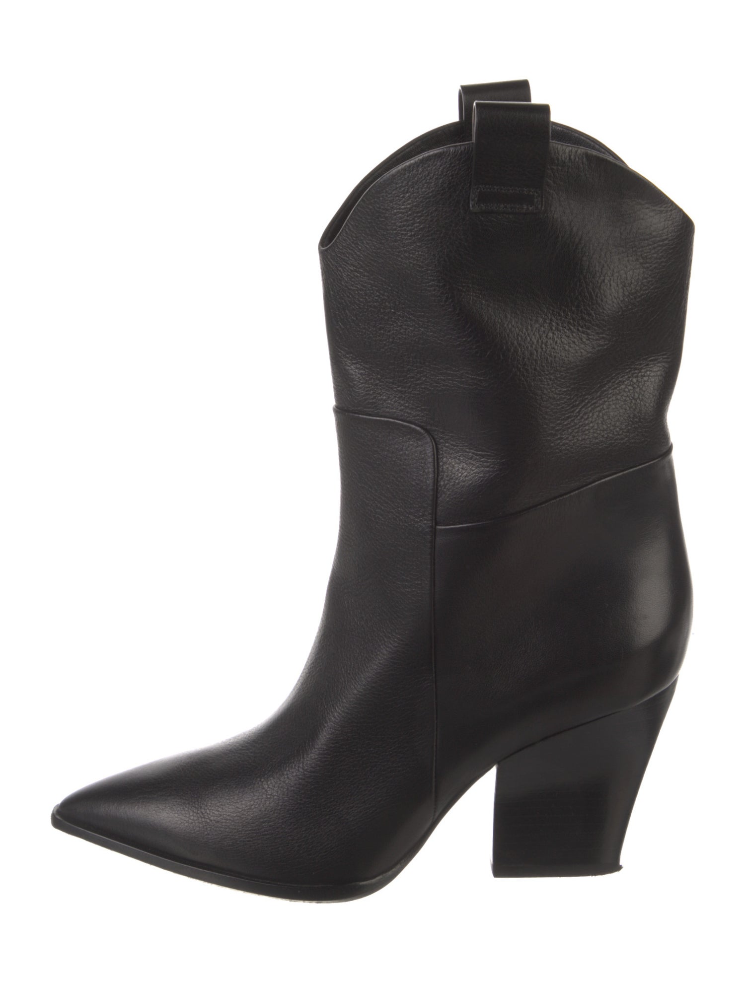 Santoni Leather Western Boots