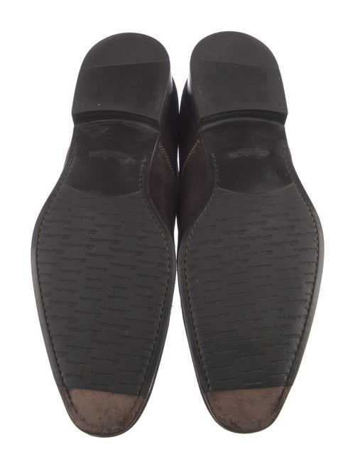 Santoni Suede Lace-Up Boots