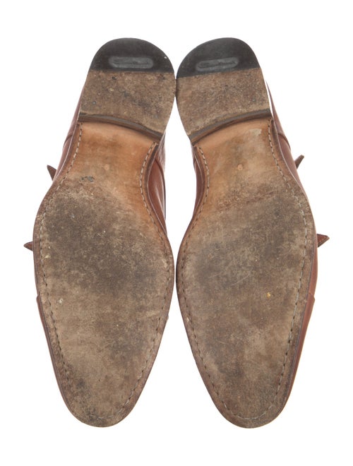 Santoni Leather Monk Straps