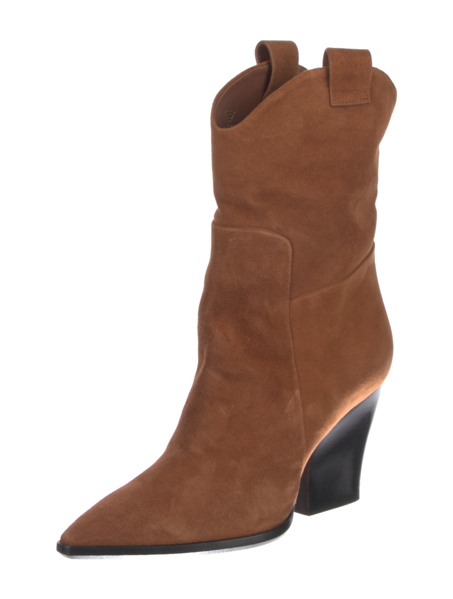 Santoni Suede Western Boots