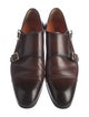 Santoni Leather Monk Straps