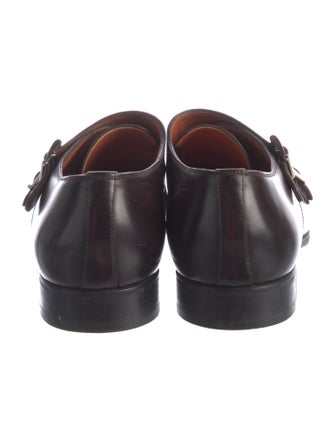 Santoni Leather Monk Straps