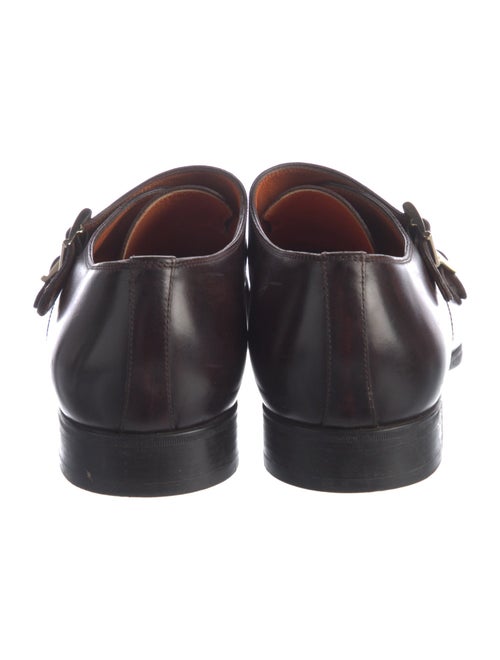 Santoni Leather Monk Straps