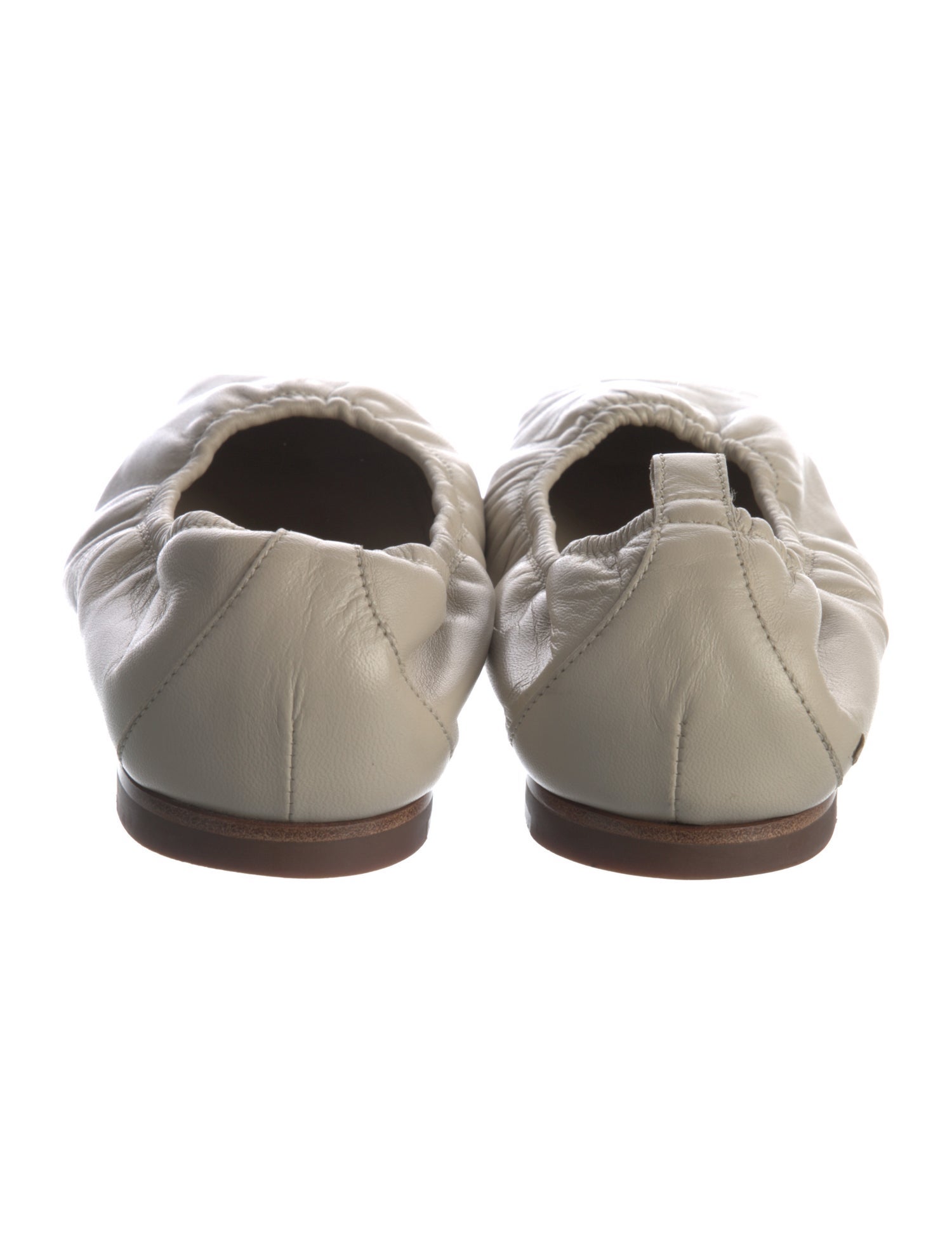 Santoni Leather Ballet Flats