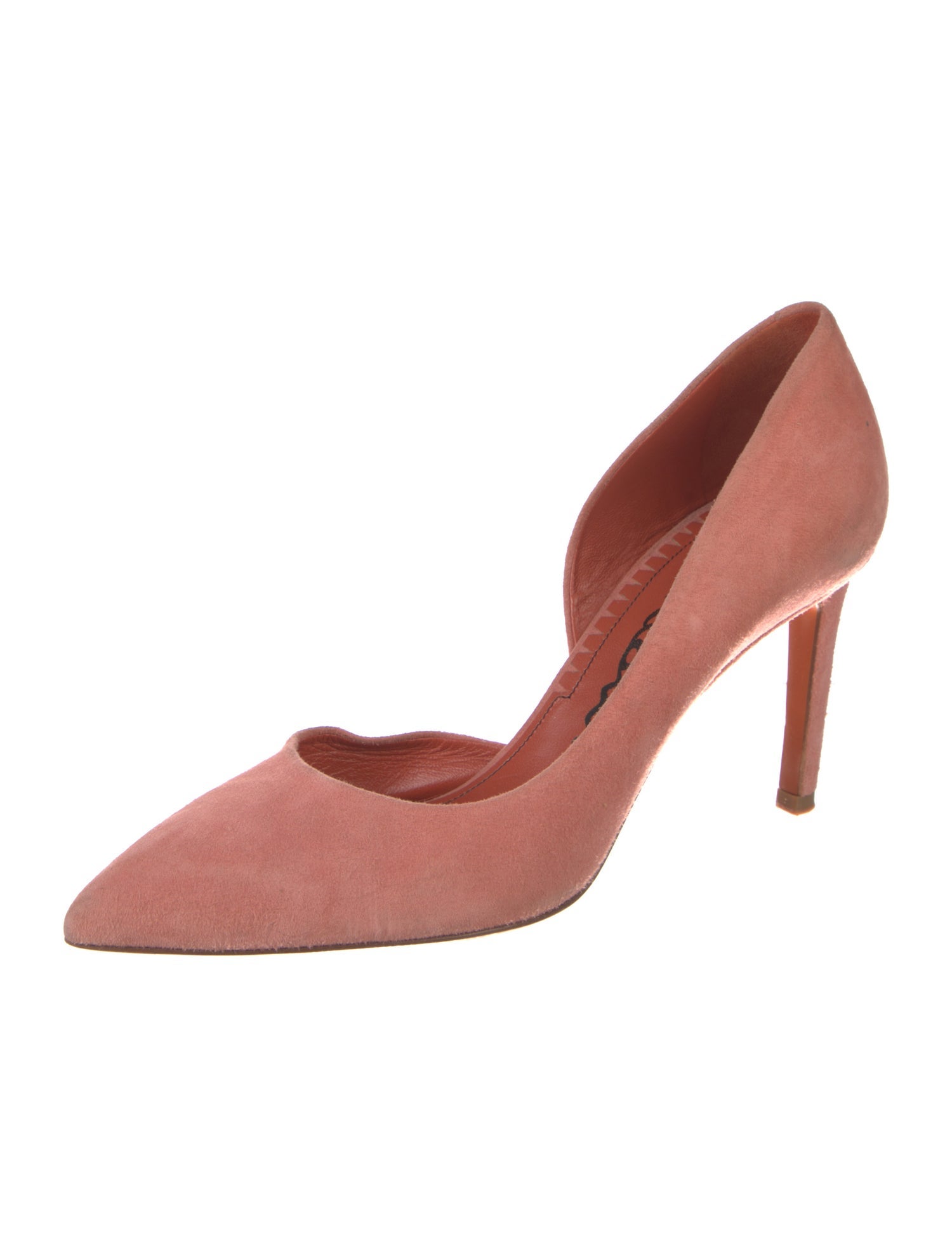 Santoni Suede D'Orsay Pumps