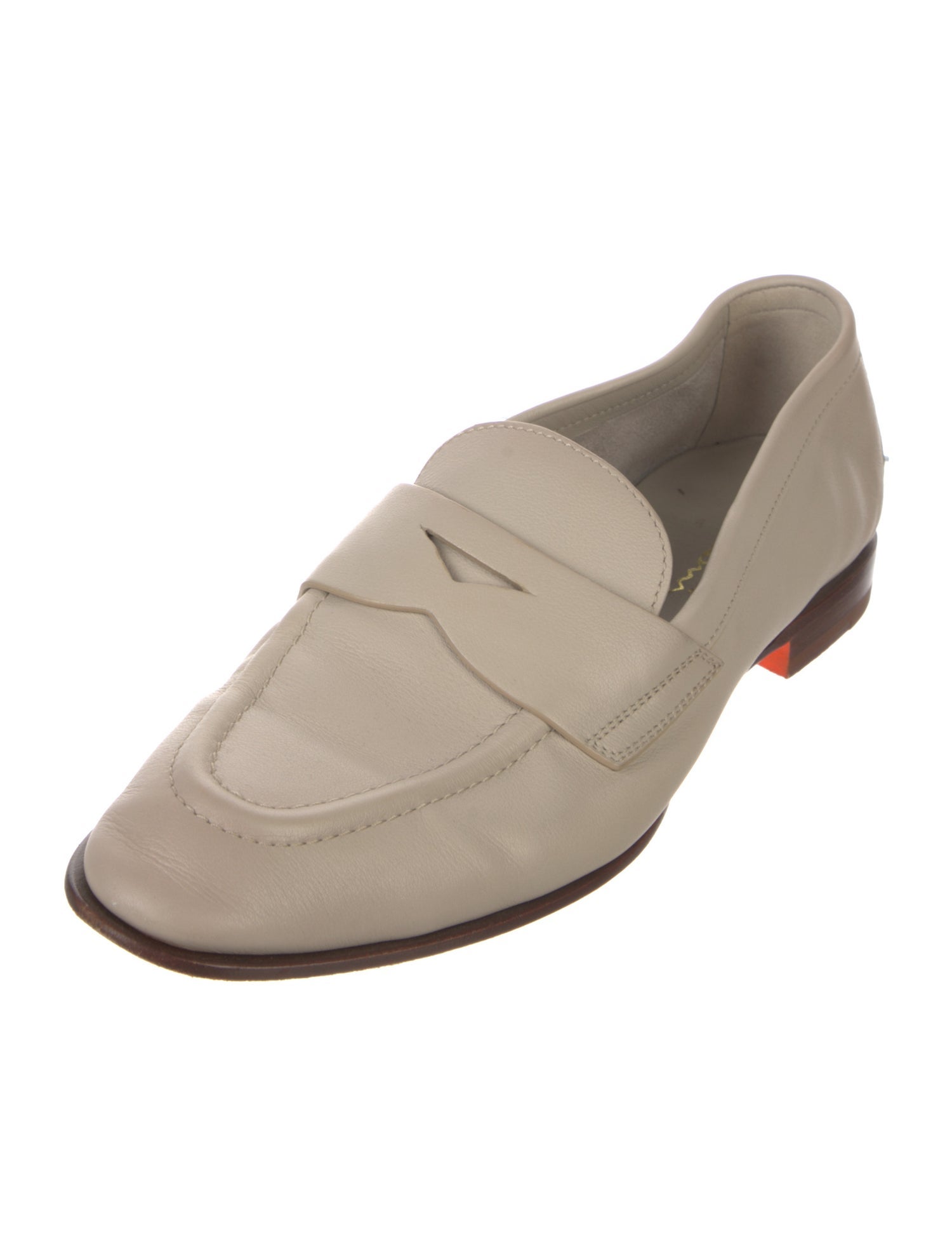 Santoni Leather Loafers