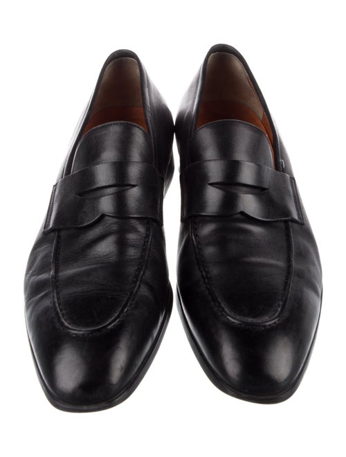 Santoni Leather Dress Loafers