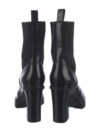 Santoni Leather Chelsea Boots