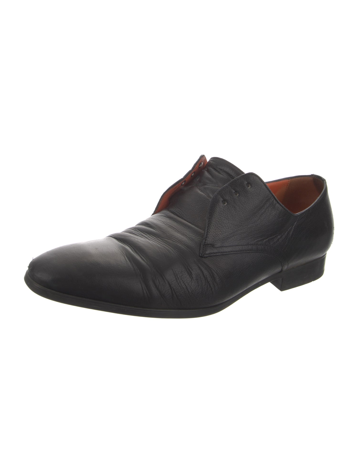 Santoni Leather Derby Shoes