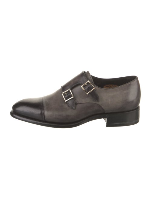 Santoni Leather Monk Straps