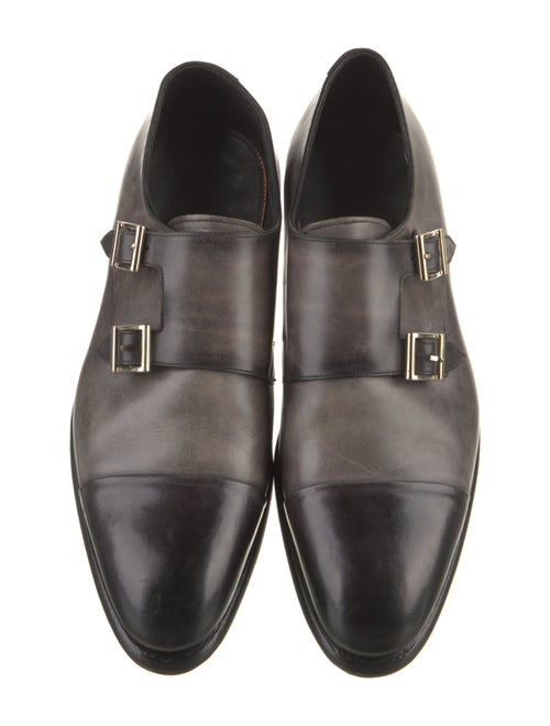 Santoni Leather Monk Straps