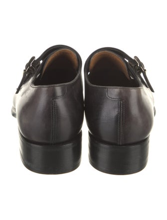 Santoni Leather Monk Straps