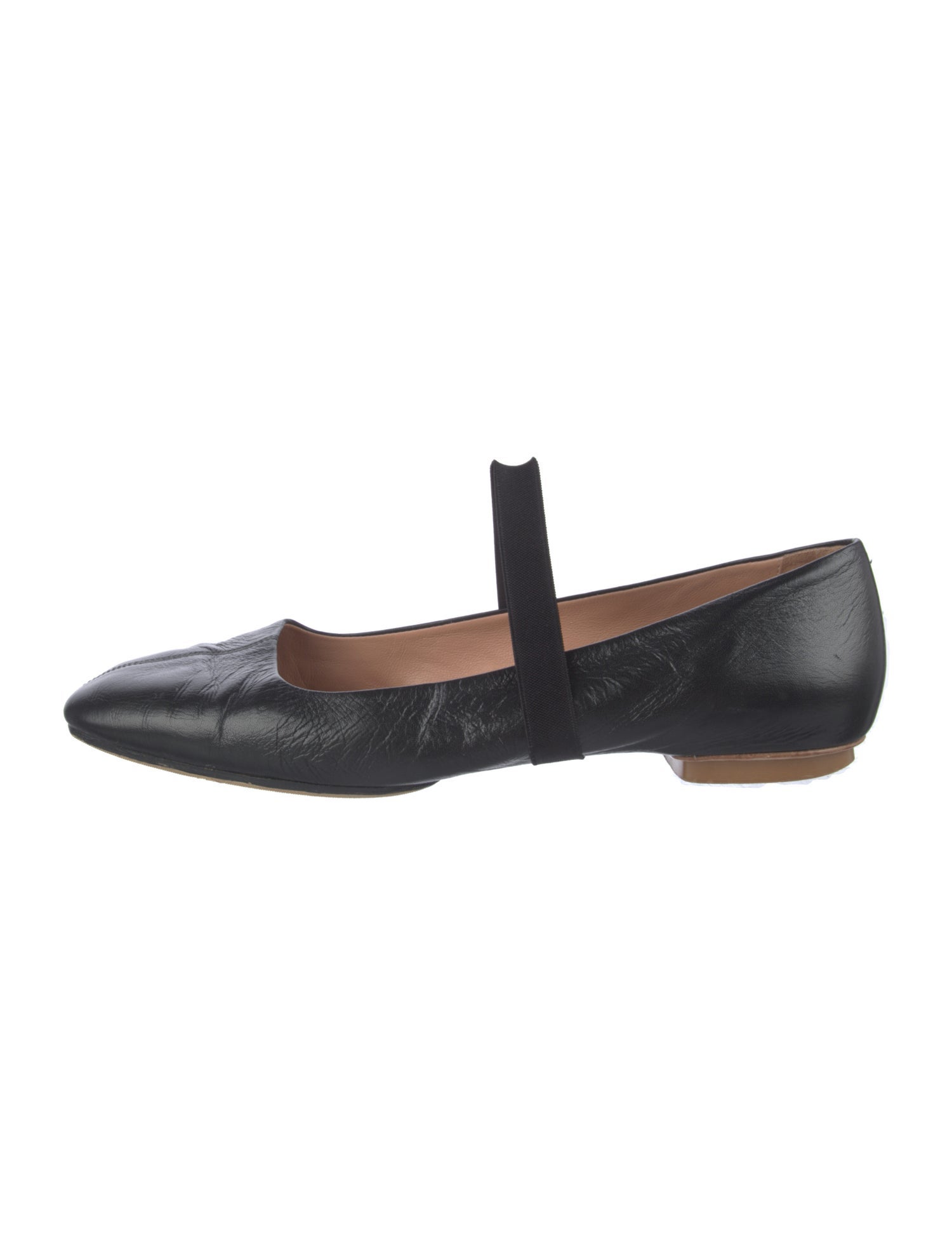 Santoni Leather Ballet Flats