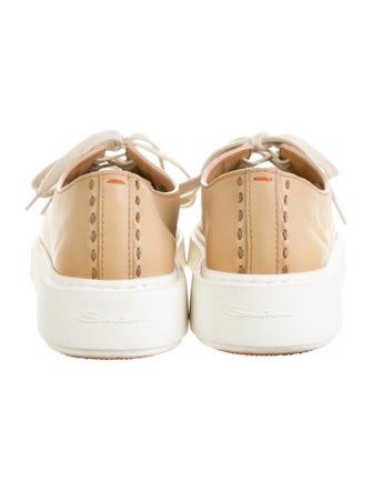 Santoni Leather Sneakers
