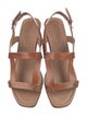 Santoni Leather T-Strap Sandals