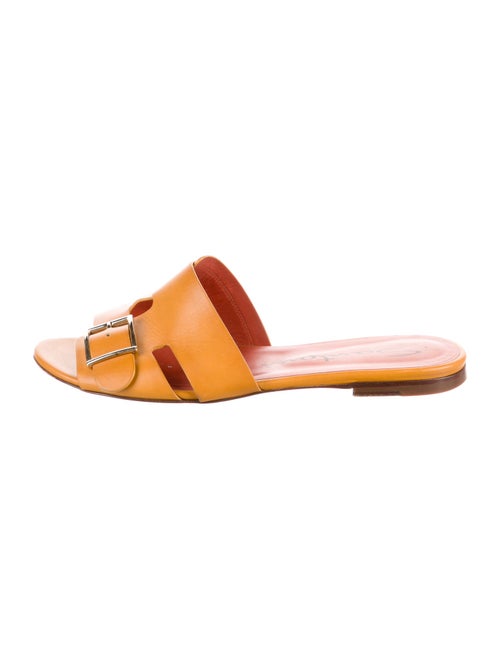 Santoni Leather Slides