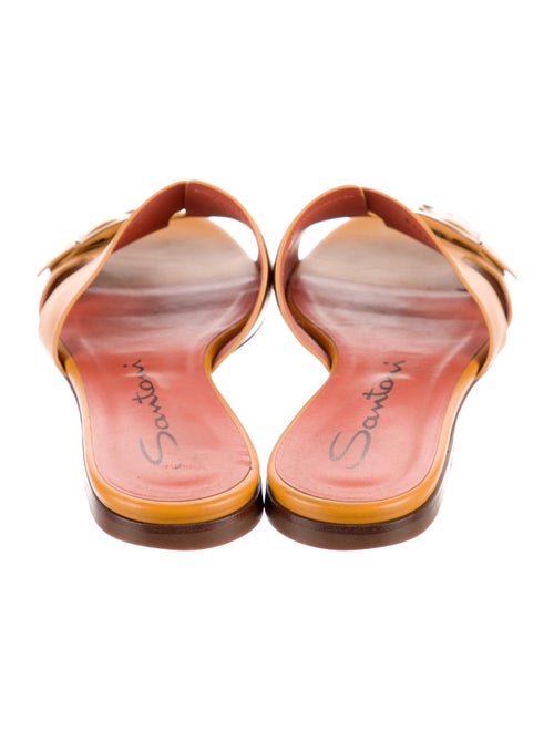 Santoni Leather Slides