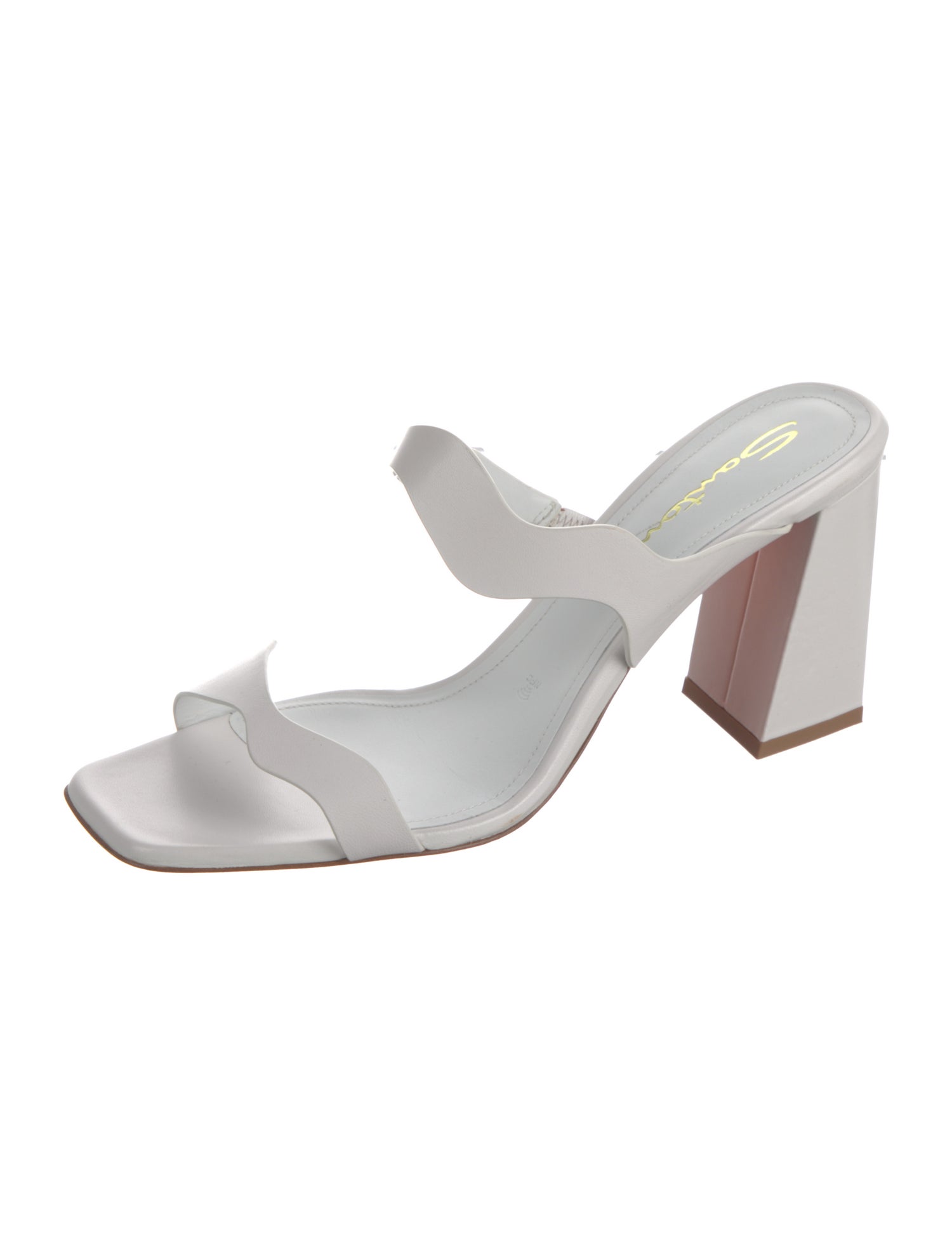 Santoni Leather Animal Print Slides