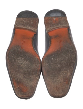 Santoni Leather Dress Loafers