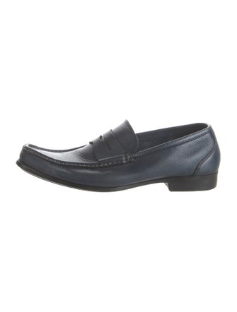 Santoni Leather Loafers
