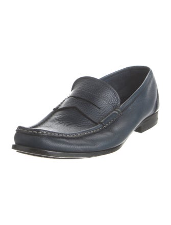 Santoni Leather Loafers