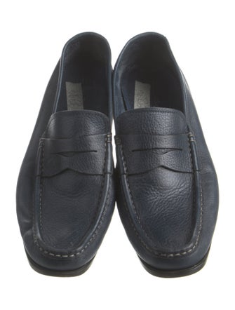 Santoni Leather Loafers