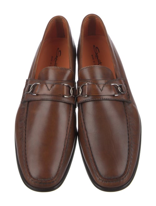 Santoni Leather Monk Straps