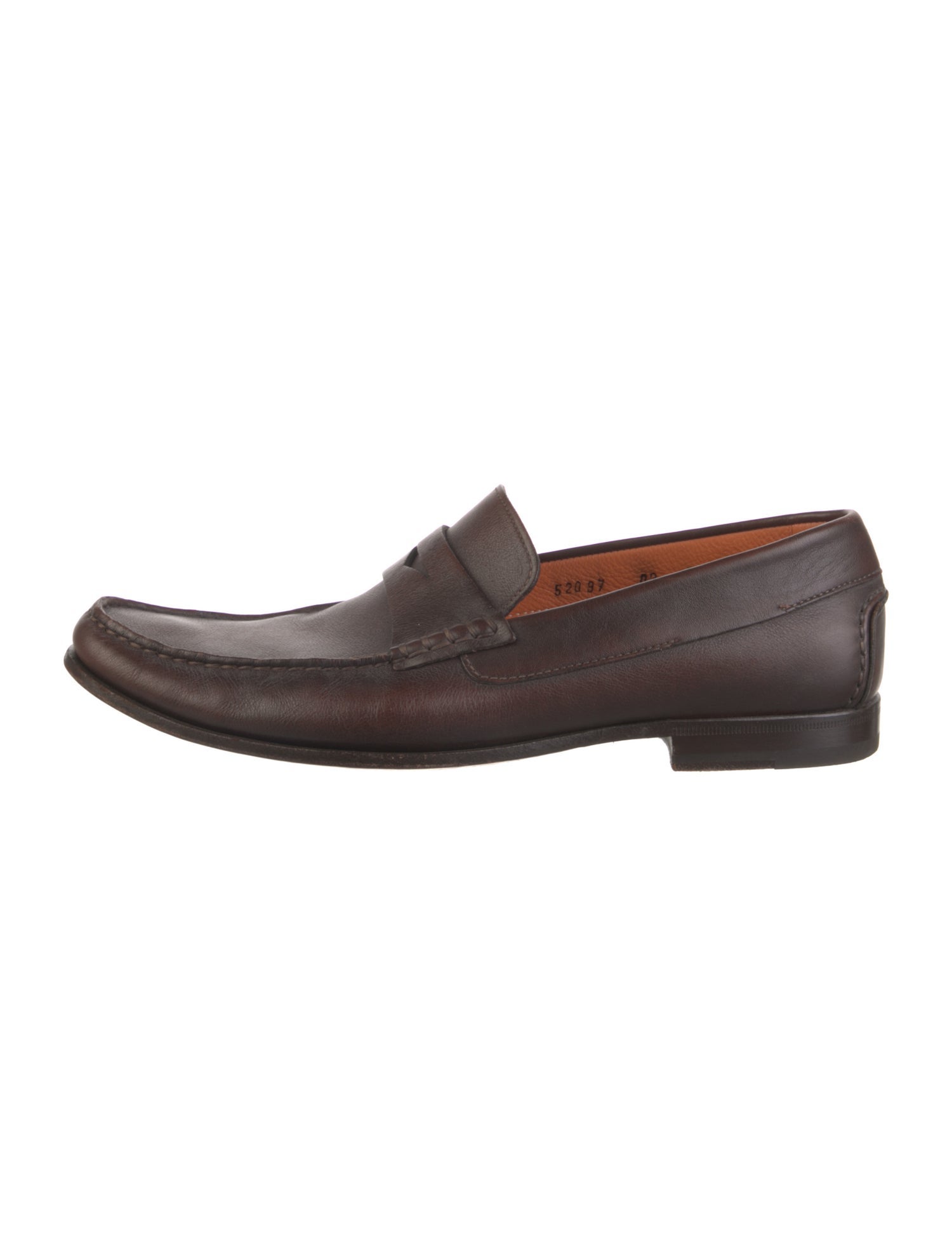 Santoni Leather Loafers
