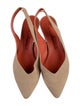 Santoni Suede Slingback Pumps
