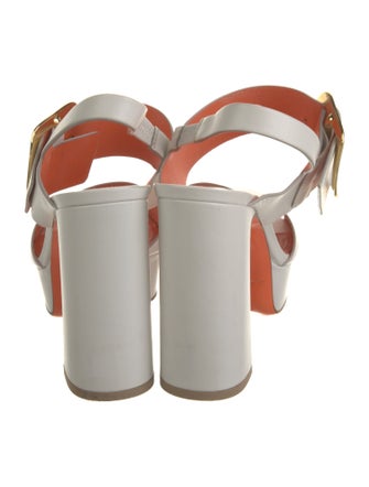 Santoni Leather T-Strap Pumps