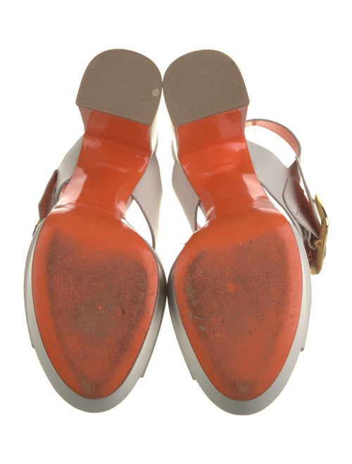 Santoni Leather T-Strap Pumps