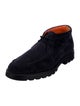 Santoni Suede Lace-Up Boots