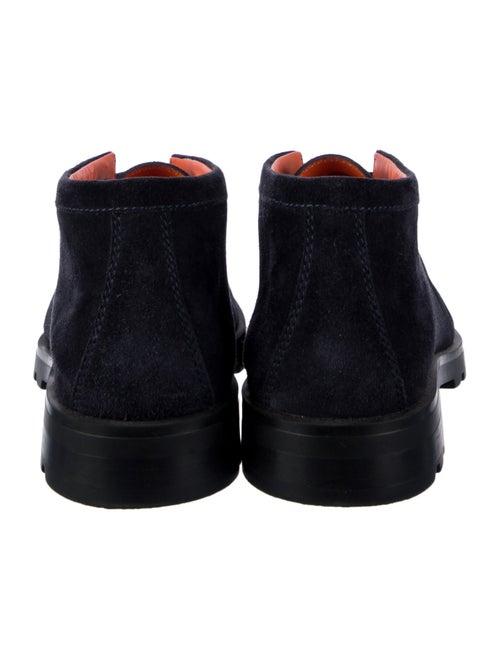 Santoni Suede Lace-Up Boots