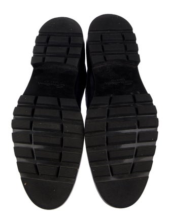 Santoni Suede Lace-Up Boots