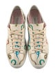 Santoni Leather Printed Sneakers