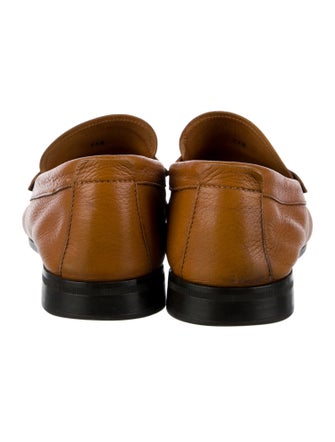 Santoni Leather Dress Loafers