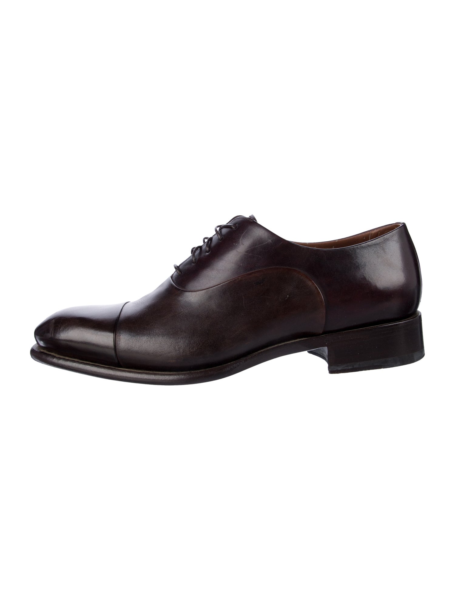 Santoni Leather Oxfords