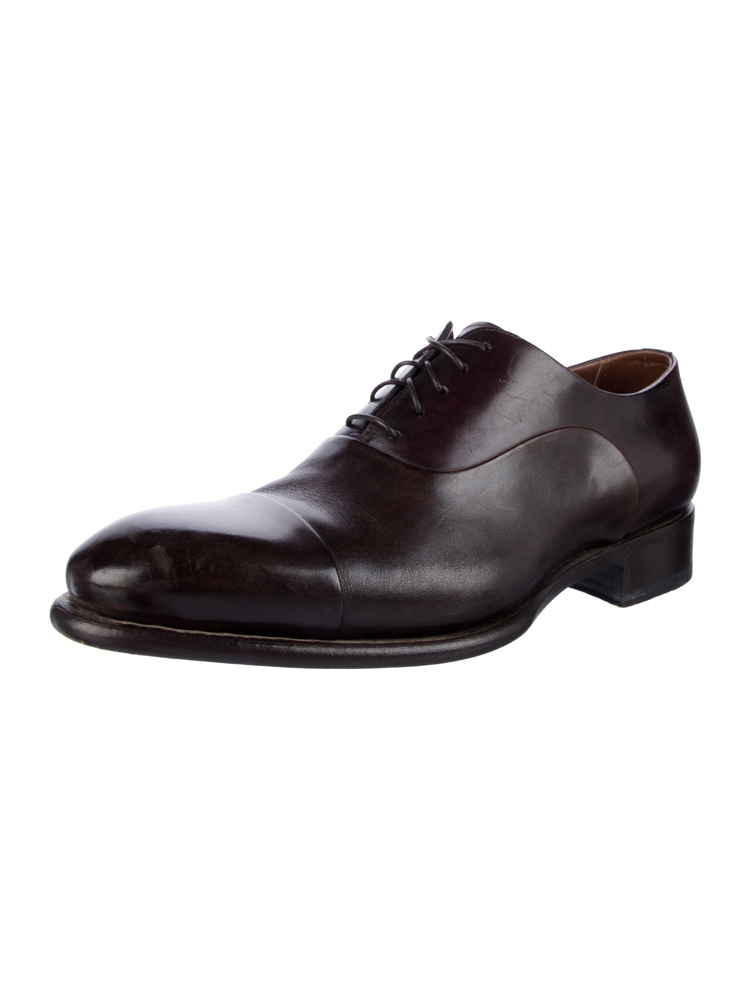 Santoni Leather Oxfords