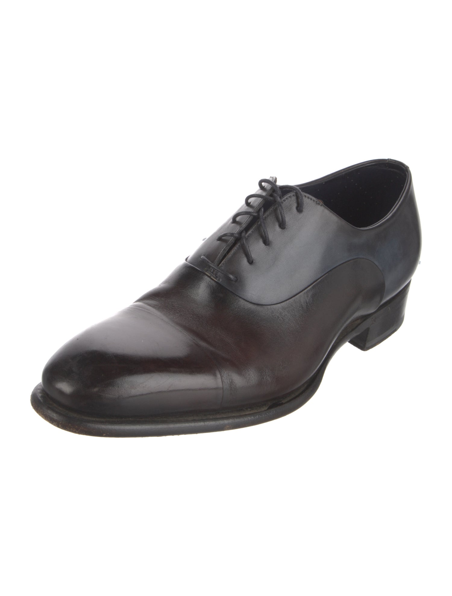 Santoni Leather Oxfords