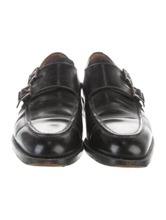 Santoni Leather Monk Straps