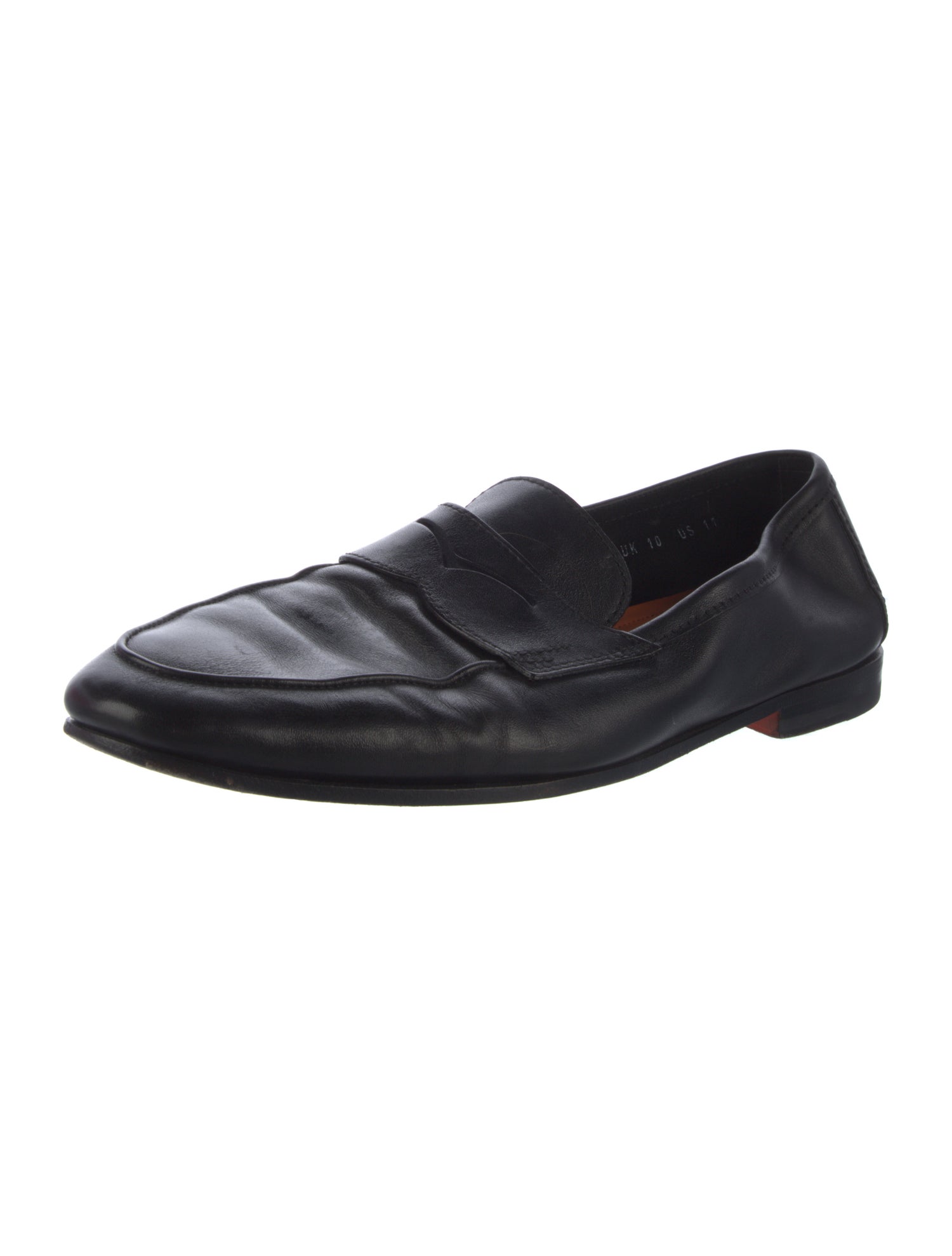 Santoni Leather Loafers