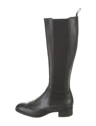 Santoni Leather Riding Boots
