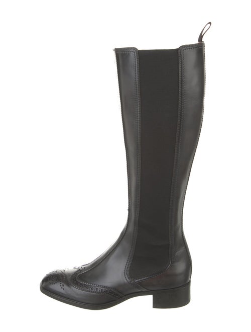 Santoni Leather Riding Boots