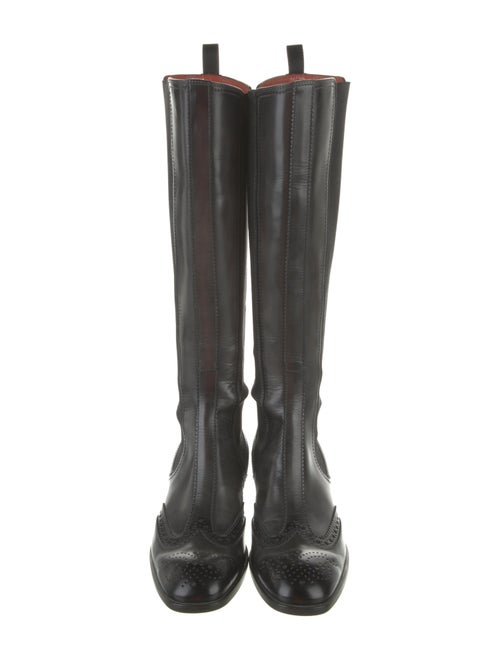 Santoni Leather Riding Boots