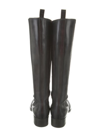 Santoni Leather Riding Boots