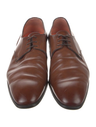 Santoni Leather Derby Shoes