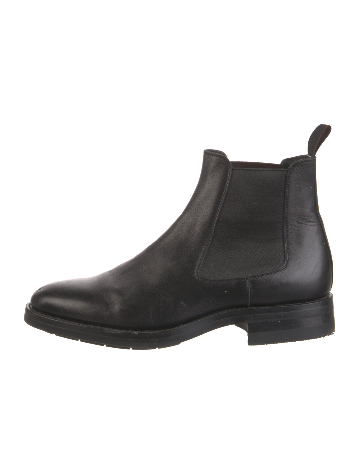Santoni Leather Chelsea Boots