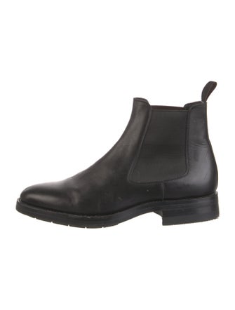 Santoni Leather Chelsea Boots